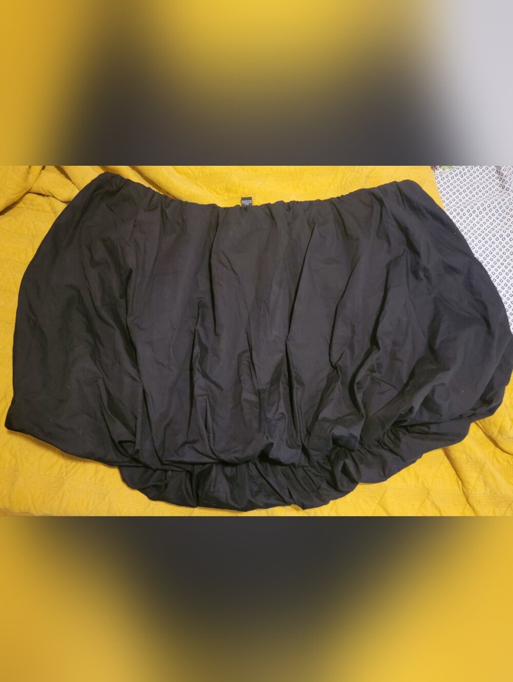 Nwt Forever 21 Skirt Plus Size Black Bubble Hem Women's Skirt 4x
